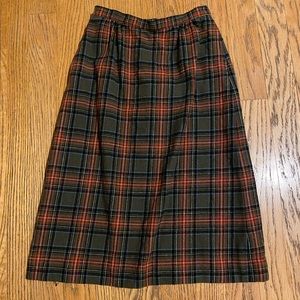 Plaid Pendleton Business Skirt